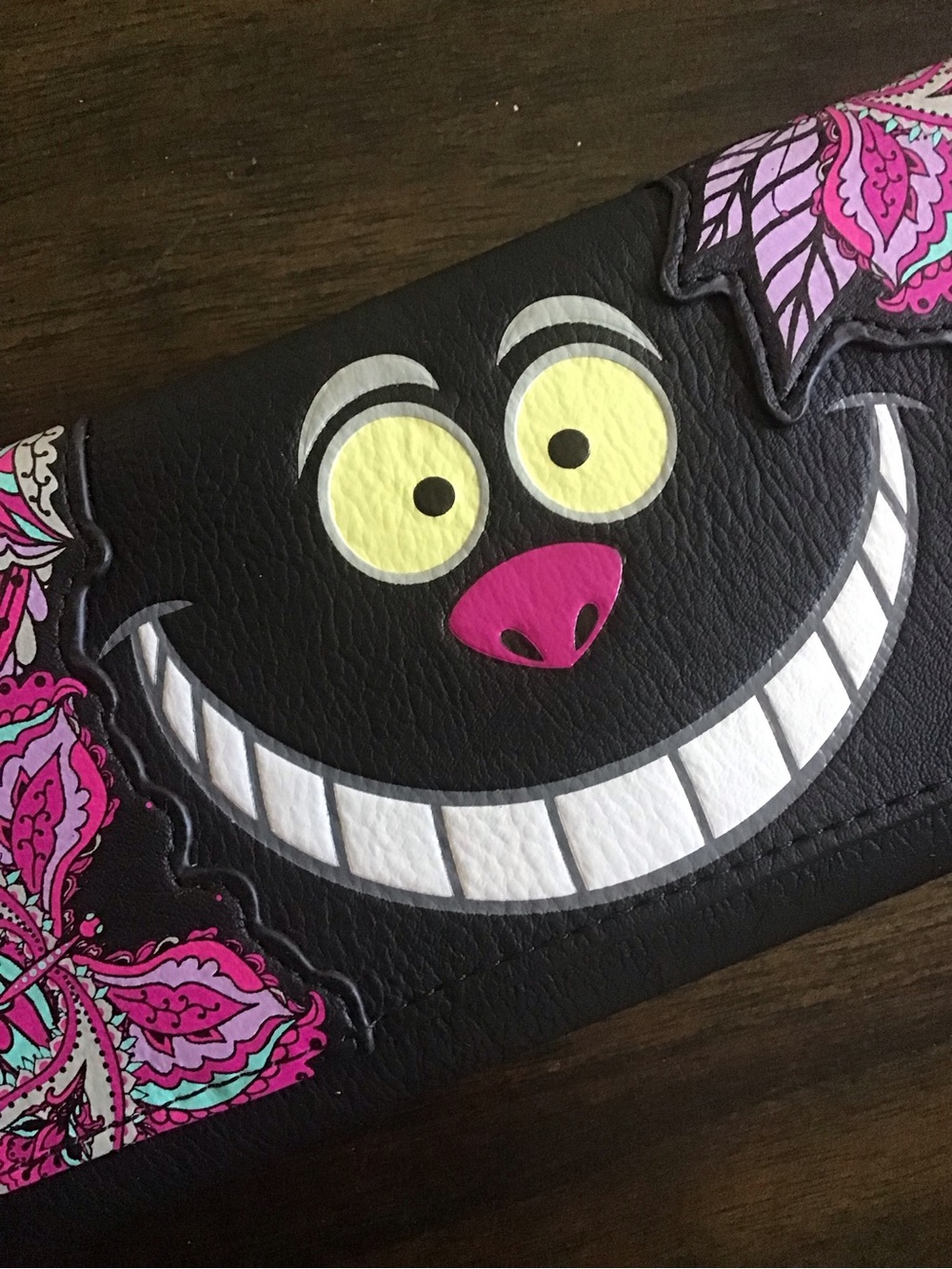 Disney Alice Cheshire Cat Smile Large Wallet